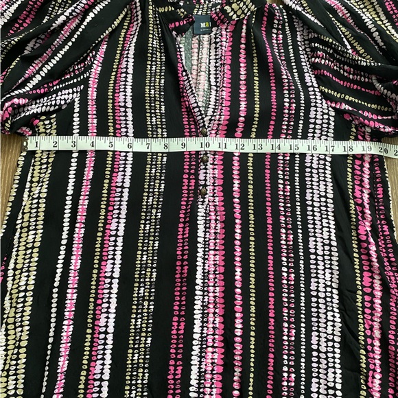 Maeve Anthropologie Colette Peasant Boho Blouse Balloon Sleeve Striped Print - Picture 15 of 16